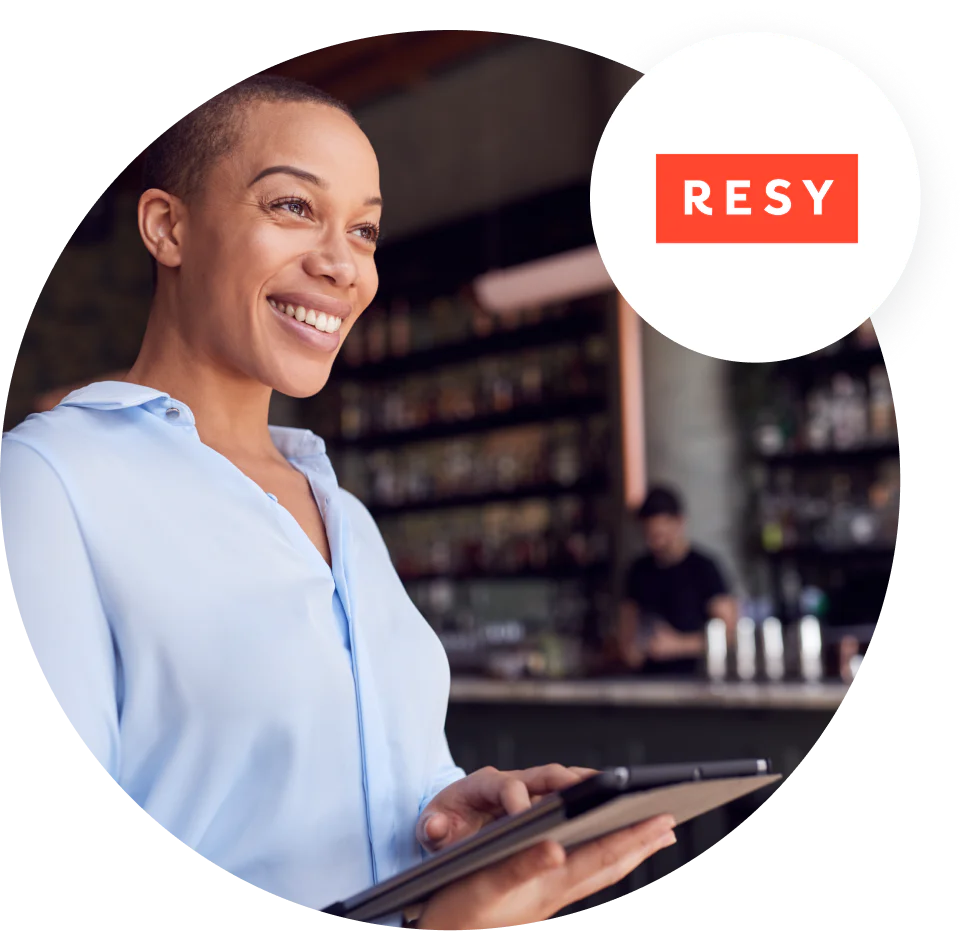 Resy customer in a store Resy customer in a store