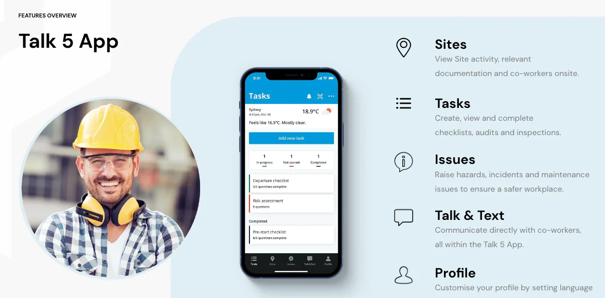 Talk 5 app Talk 5 app